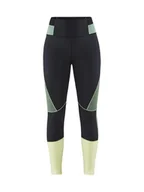 Spodnie sportowe damskie - Craft Legginsy sporotwe "Pro Charge" w kolorze czarno-żółtym - miniaturka - grafika 1