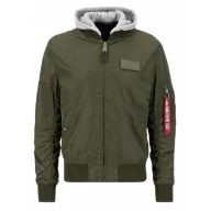 Odzież taktyczna i umundurowanie - Kurtka Alpha Industries MA-1 TT Hood 196108 257 - Ciemnozielona RATY 0% | PayPo | GRATIS WYSYŁKA | ZWROT DO 100 DNI - miniaturka - grafika 1