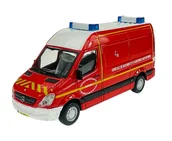 Samochody i pojazdy dla dzieci - Bburago Emergency Mercedes Sprinter Straż 1:50 32006 - miniaturka - grafika 1