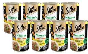SHEBA puszka 12x400g Nature's Collection – mokra pełnoporcjowa karma dla dorosłych kotów, z kurczakiem i olejem z ryb z przybraniem z batata i fasolki szparagowej, w sosie - Mokra karma dla kotów - miniaturka - grafika 1