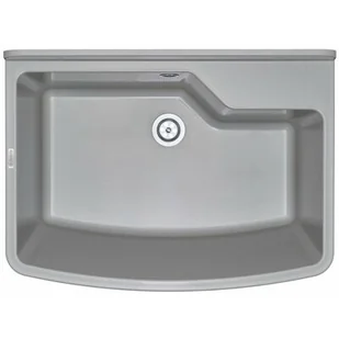 Deante Garden komora gospodarcza 61,7x45 cm tworzywo/tekstura granitowa szary mat ZYT310B - Zlewozmywaki - miniaturka - grafika 1
