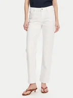 Spodnie damskie - Tommy Hilfiger Jeansy Classic WW0WW45923 Biały Straight Fit - miniaturka - grafika 1