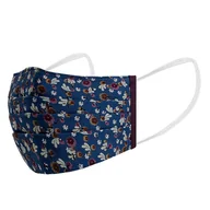 Maseczki ochronne i antywirusowe - Maseczka wykonana z bawełny - niebieska we wzory - EM Men's Accessories - miniaturka - grafika 1