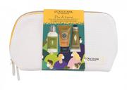 Zestawy kosmetyków damskich - LOccitane Verveine Travel Set zestaw Mydło 50 ml + krem do rąk 30 ml + antybakteryjny żel do rąk 65 ml + kosmetyczka dla kobiet - miniaturka - grafika 1