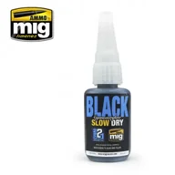 Akcesoria i części modelarskie - Ammo: Black Slow Dry Cyanoacrylate (21 g) - miniaturka - grafika 1