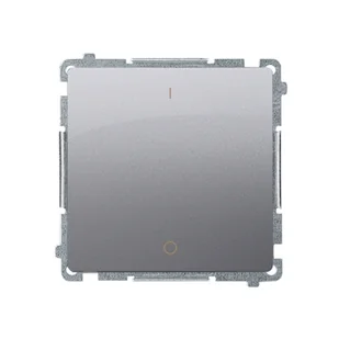 Kontakt Simon Łącznik dwubiegunowy (0-1) 10A BASIC - inox, metalizowany - Inne akcesoria elektryczne - miniaturka - grafika 1