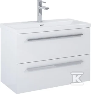 A857970806 / ROCA / KWADRO / SZAFKA ŁAZIENKOWA 80 CM Z 2 SZUFLADAMI, DO KOMPLETACJI Z UMYWALKĄ HEBE, BIAŁY POŁYSK / ZAMIENNIK 166713 / - Szafki łazienkowe - miniaturka - grafika 1