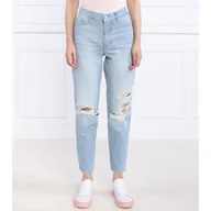 Spodnie damskie - CALVIN KLEIN JEANS Jeansy MOM JEAN ANKLE Boyfriend fit - miniaturka - grafika 1