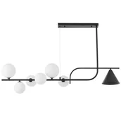 Lampy sufitowe - NOWOCZESNA LAMPA WISZĄCA CZARNO-BIAŁA AMADEO W7 - miniaturka - grafika 1