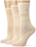 Skarpetki damskie - Calvin Klein Skarpety damskie CLSSC, BEŻOWY, rozmiar uniwersalny - miniaturka - grafika 1