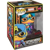 Figurki kolekcjonerskie - Funko POP! Marvel, figurka kolekcjonerska, Captain America, Specjalna Edycja, 648 - miniaturka - grafika 1