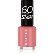 Lakiery do paznokci - Rimmel London 60 Seconds Super Shine lakier do paznokci 8 ml dla kobiet 235 Preppy In Pink - miniaturka - grafika 1