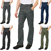 Spodnie męskie - Lee Cooper męskie spodnie cargo trouser, szare, 36 W/33 l (długie) - miniaturka - grafika 1