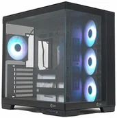 Obudowy komputerowe - Obudowa do komputera ZENPC Cube Black 4x Fander P12 PWM PST ARGB ZEN.QB.01.BK - miniaturka - grafika 1