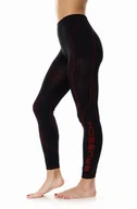 Spodnie damskie - Spodnie damskie Brubeck Cooler LE12470 czarno-czerwony - L - miniaturka - grafika 1