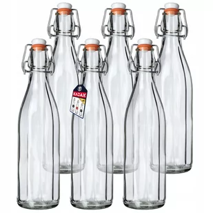 Butelka Szklana Na Nalewkę Sok Korek 0,75L 6Szt - Domowy wyrób alkoholu - miniaturka - grafika 1