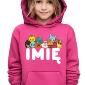 Bluzy męskie - BLUZA z KAPTUREM DZIECIĘCA IMIĘ TOCA BOCA Personalizowane Wzory - 152 cm - miniaturka - grafika 1