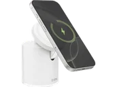 Ładowarki do telefonów - Ładowarka indukcyjna SBS Magnetic Power Dock 2 in 1 15 W Biały - miniaturka - grafika 1