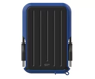 Dyski SSD - Silicon Power Dysk zewnętrzny Armor A66 2TB 2,5" USB 3.2 IPX4 Blue SP020TBPHD66SS3B - miniaturka - grafika 1