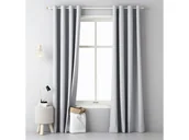 Zasłony - Room99 Zasłona ROOM99 Aura Light Grey, 140x250 cm - miniaturka - grafika 1