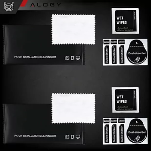 Etui do iPhone 15 Pro Max Obudowa Case +2x szkło na ekran i 2x obiektyw pancerne Alogy 360 Hybrid Set 5w1 czarno-przezroczyste - Etui i futerały do telefonów - miniaturka - grafika 3