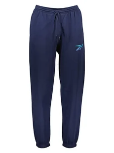Reebok Spodnie dresowe "Vector" w kolorze granatowym - Spodnie sportowe męskie - miniaturka - grafika 1