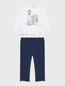 Legginsy - Blue Seven Komplet bluzka i legginsy 966009 Biały Regular Fit - miniaturka - grafika 1