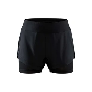 Damskie Spodenki CRAFT ADV ESSENCE 2-IN-1 SHORTS W 1910722-999000 – Czarny - Spodenki damskie - miniaturka - grafika 1