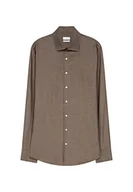 Koszule męskie - Seidensticker Męska koszula 655630, brązowa, 44 - miniaturka - grafika 1