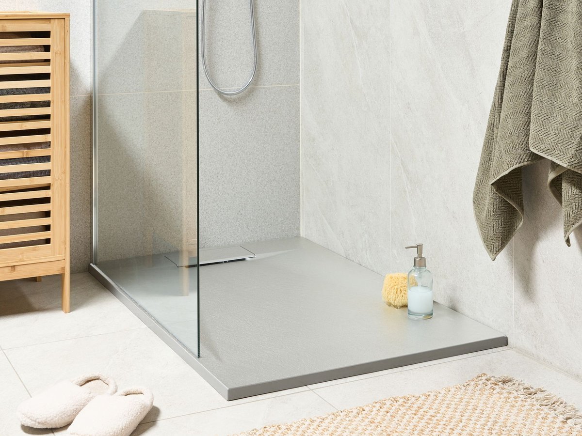Brodzik prysznicowy AZZURRO 80 x 120 x 3 cm Szary