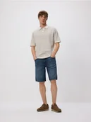 Spodenki męskie - Reserved - Jeansowe szorty straight - indigo jeans - miniaturka - grafika 1