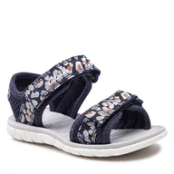 Sandały damskie - Clarks Sandały SurfingTide K. 261647406 Navy Combi - miniaturka - grafika 1
