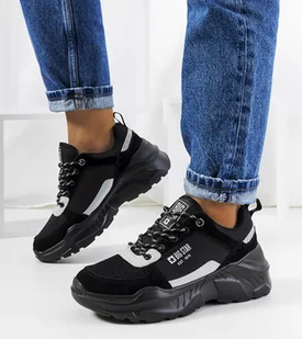 Czarne sneakersy Big Star JJ274289-37 - Botki damskie - miniaturka - grafika 1