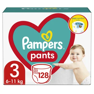 Pampers Pants 3 6-11 kg pieluchomajtki x 128 szt - Pieluchy - miniaturka - grafika 2