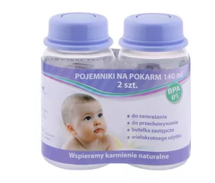 Butelka 180 ml  szerokootworowa, profilowana rozmiar M - Butelki dla niemowląt - miniaturka - grafika 1