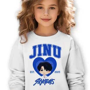 Bluza Dziecięca Biała JINU SAJABOYS Do Przedszkola K-pop Muzyka Wz - 116 cm - Bluzy dla dziewczynek Bluza Dziecięca Biała JINU SAJABOYS Do Przedszkola K-pop Muzyka Wz - 116 cm - Bluzy dla dziewczynek - miniaturka - grafika 1