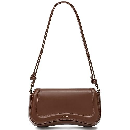 Keyli Mała torba na ramię dla kobiet modna torebka crossbody wodoodporne skórzane torebki kopertówka torby designerskie, Brązowy