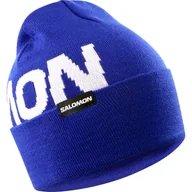 Czapki damskie - Czapka zimowa SALOMON HERMITAGE BEANIE LC2366400 – Niebieski - miniaturka - grafika 1