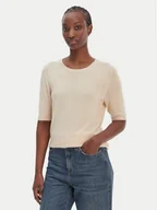 Swetry damskie - BOSS Sweter C_Fiaffu 50557077 Beżowy Regular Fit - miniaturka - grafika 1