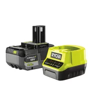 Akumulatory do elektronarzędzi - Ryobi Zestaw akumulatora 18V Lithium+ (5.0 Ah) z ładowarką | RC18120-150X - miniaturka - grafika 1