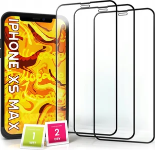 Hello Case 3-pak SZKŁO HARTOWANE DO iPhone XS MAX na cały ekran 9H ochronne 5D - Szkła hartowane na telefon - miniaturka - grafika 1