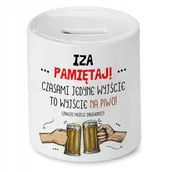 Skarbonki - Skarbonka Dla Izy Izabelli Urodziny na Prezent z Nadrukiem ze Zdjęciem + Opakowanie na prezent (wzór 04) - miniaturka - grafika 1