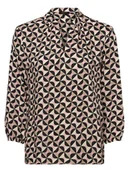 Koszule damskie - More & More - Bluzka damska, beżowy|różowy|wielokolorowy|niebieski - miniaturka - grafika 1