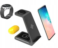 Ładowarki do telefonów - ŁADOWARKA INDUKCYJNA DO IPHONE APPLE WATCH 3w1 - miniaturka - grafika 1