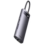 Huby USB - Hub 8w1 Baseus StarJoy Series, USB-C do HDMI + 3 x USB 3.1 + USB-C PD + RJ45 + microSD/SD - miniaturka - grafika 1