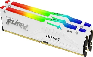 Pamięć Kingston Fury Beast RGB, DDR5, 64 GB, 5600MHz, CL36 KF556C36BWEAK2-64 - Pamięci RAM Pamięć Kingston Fury Beast RGB, DDR5, 64 GB, 5600MHz, CL36 KF556C36BWEAK2-64 - Pamięci RAM - miniaturka - grafika 1