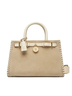 Tommy Hilfiger Torebka American Icon Mini Tote Su AW0AW17469 Beżowy - Torebki damskie - miniaturka - grafika 1
