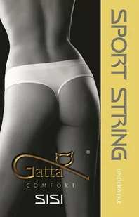 FIGI GATTA SPORT STRING SISI (kolor biały, rozmiar M) - Majtki damskie - miniaturka - grafika 1