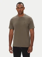 Koszulki męskie - Calvin Klein Jeans T-Shirt LV040HM265 Brązowy Regular Fit - miniaturka - grafika 1