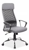 Fotele i krzesła biurowe - Signal Fotel biurowy Q-345 szary krzesło Q345 - miniaturka - grafika 1